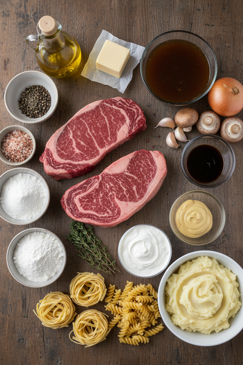 Speedy Beef and Mushroom Stroganoff