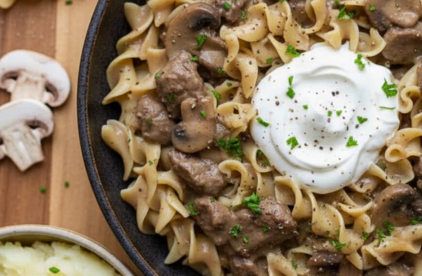 Speedy Beef and Mushroom Stroganoff