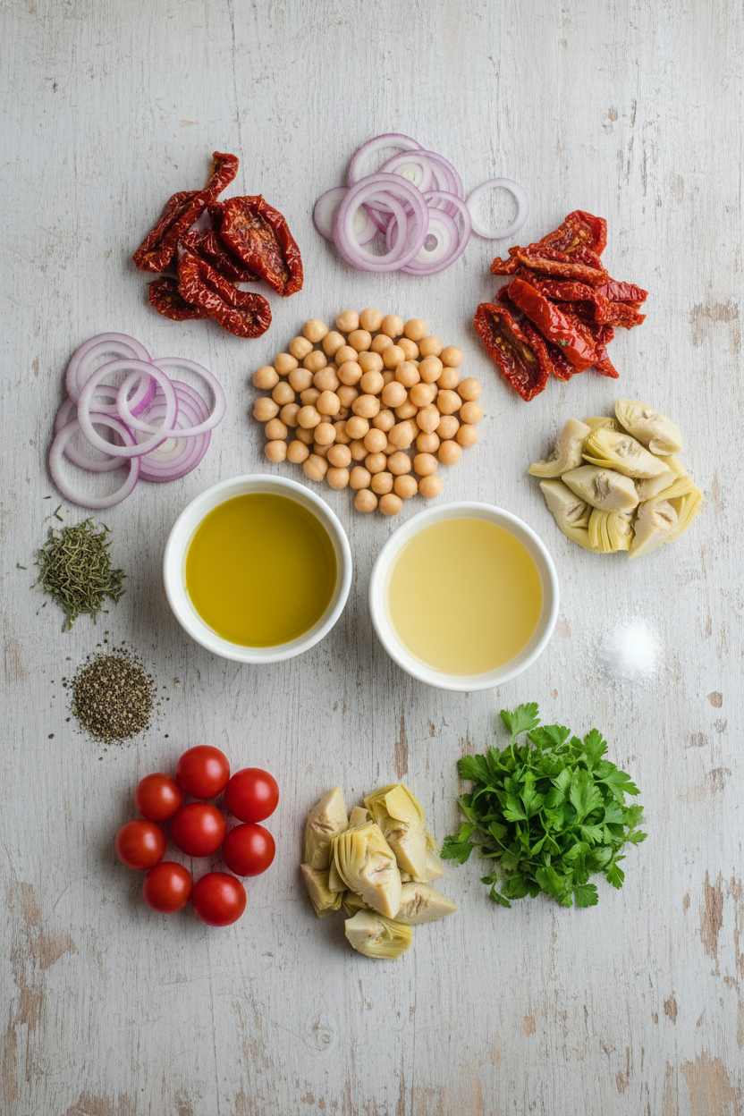 Speedy Mediterranean Chickpea Salad