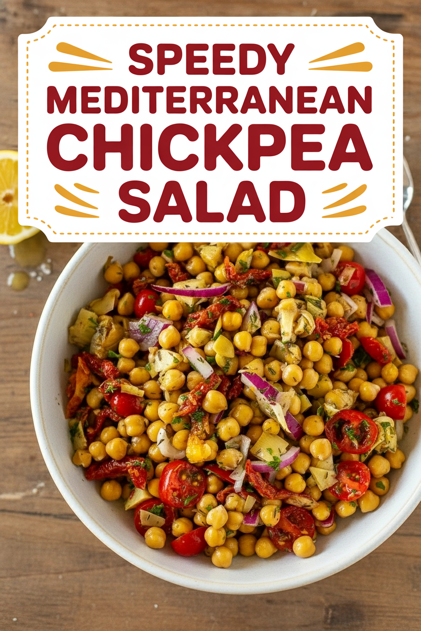 Speedy Mediterranean Chickpea Salad