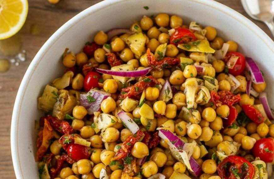 Speedy Mediterranean Chickpea Salad