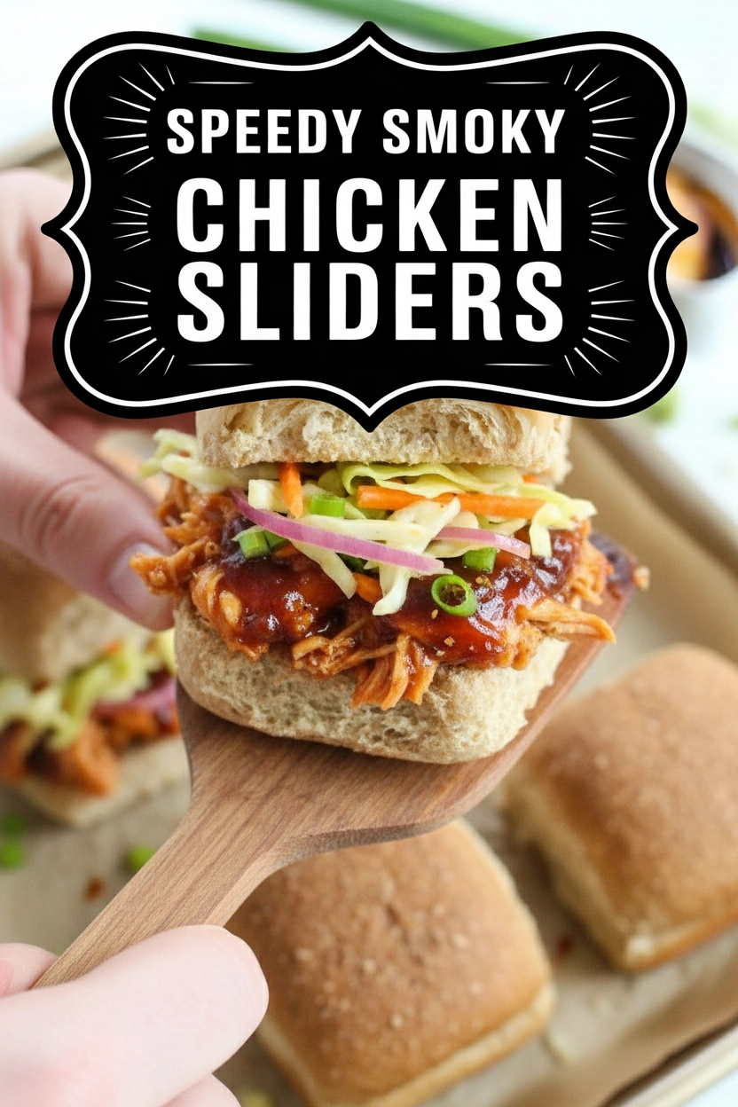 Speedy Smoky Chicken Sliders