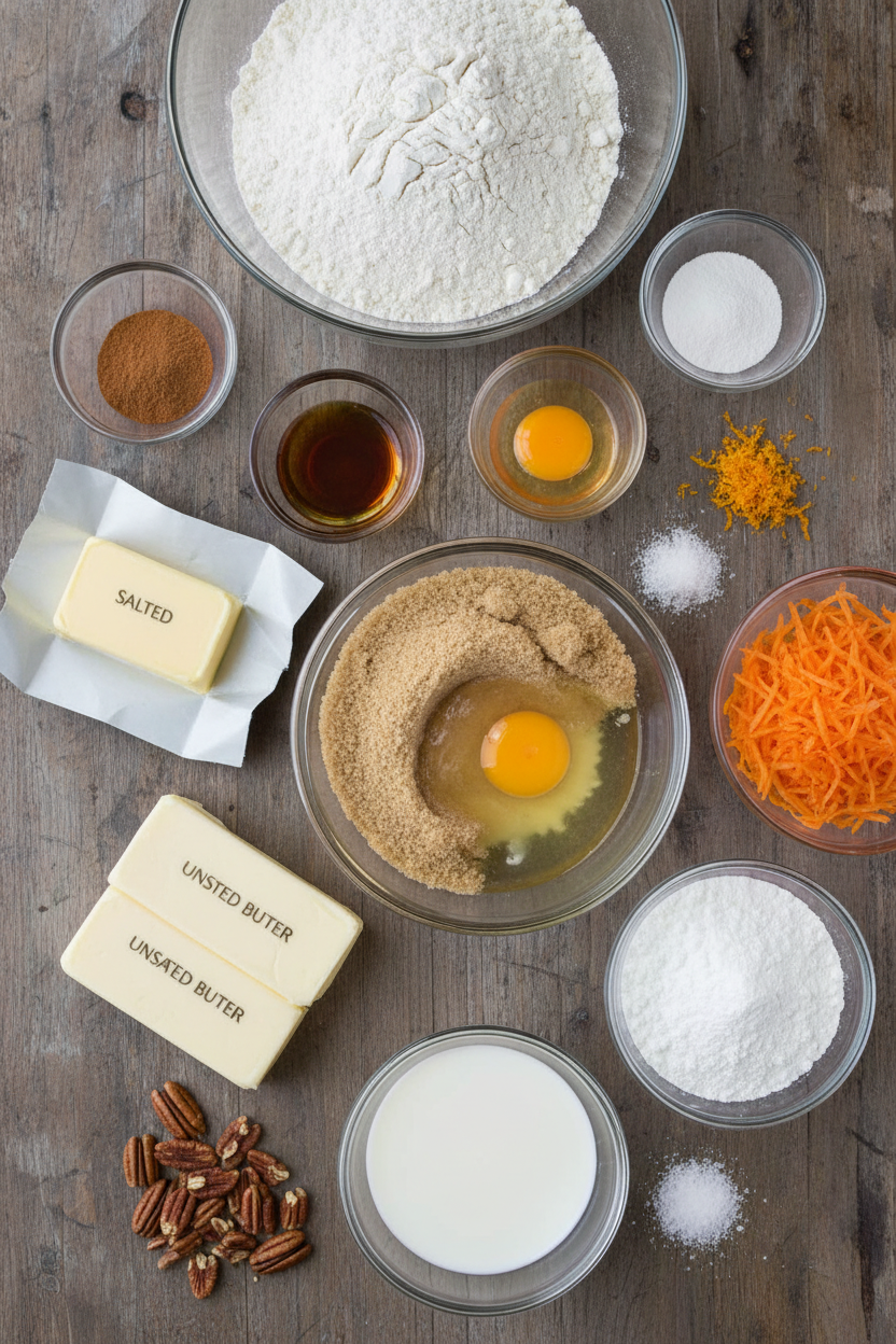 Spiced Carrot Cake Bars with Cinnamon Glaze