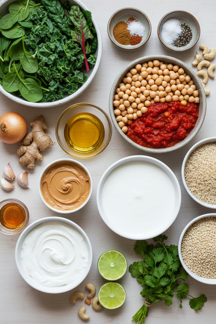 Spiced Chickpea and Spinach Curry