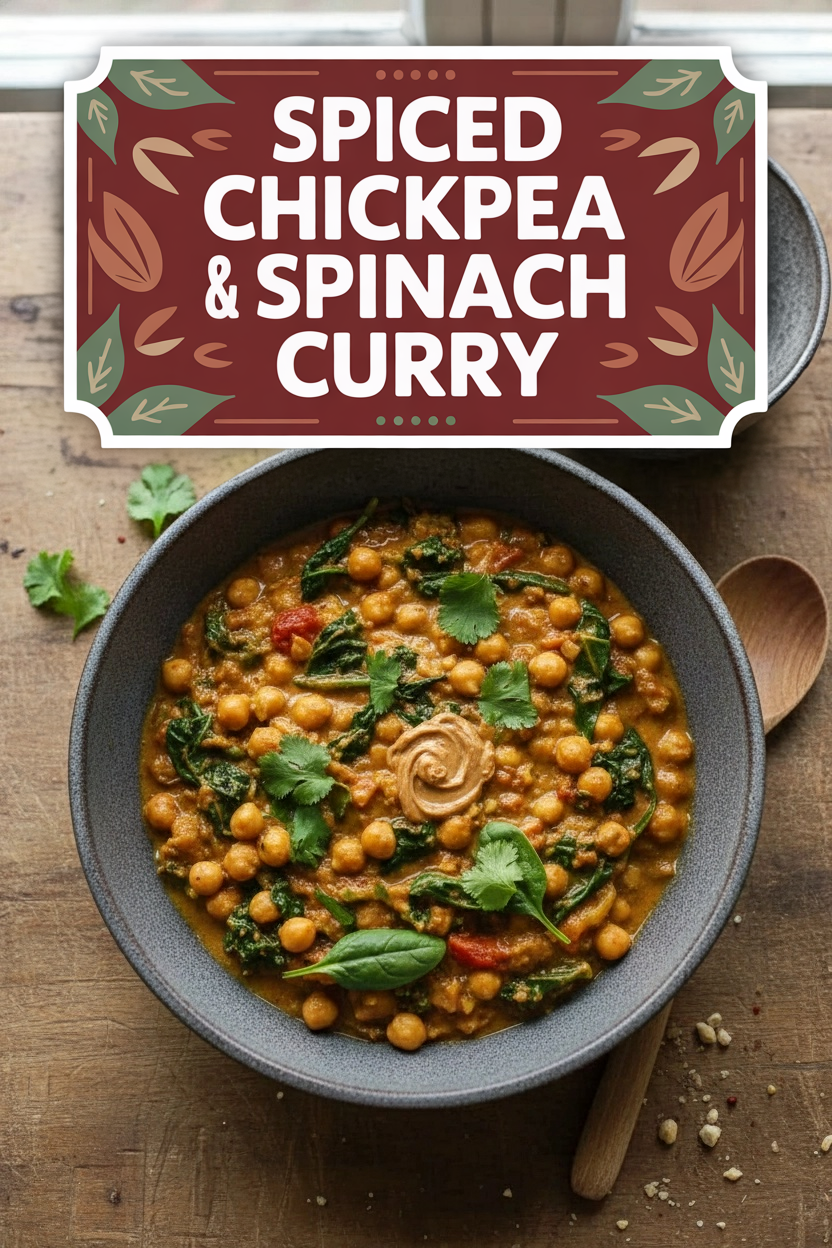Spiced Chickpea and Spinach Curry