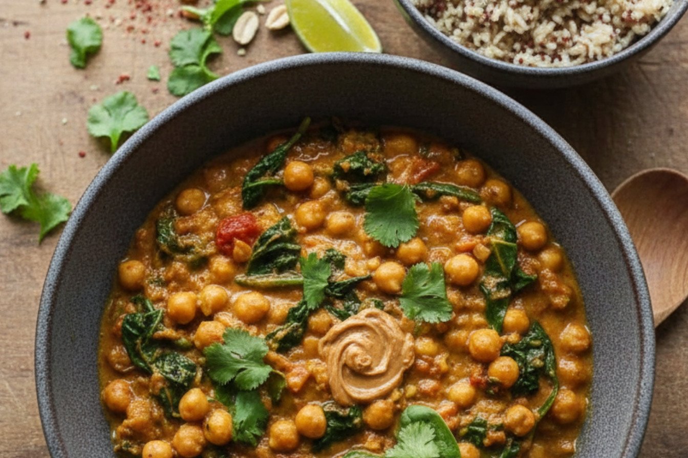 Spiced Chickpea and Spinach Curry