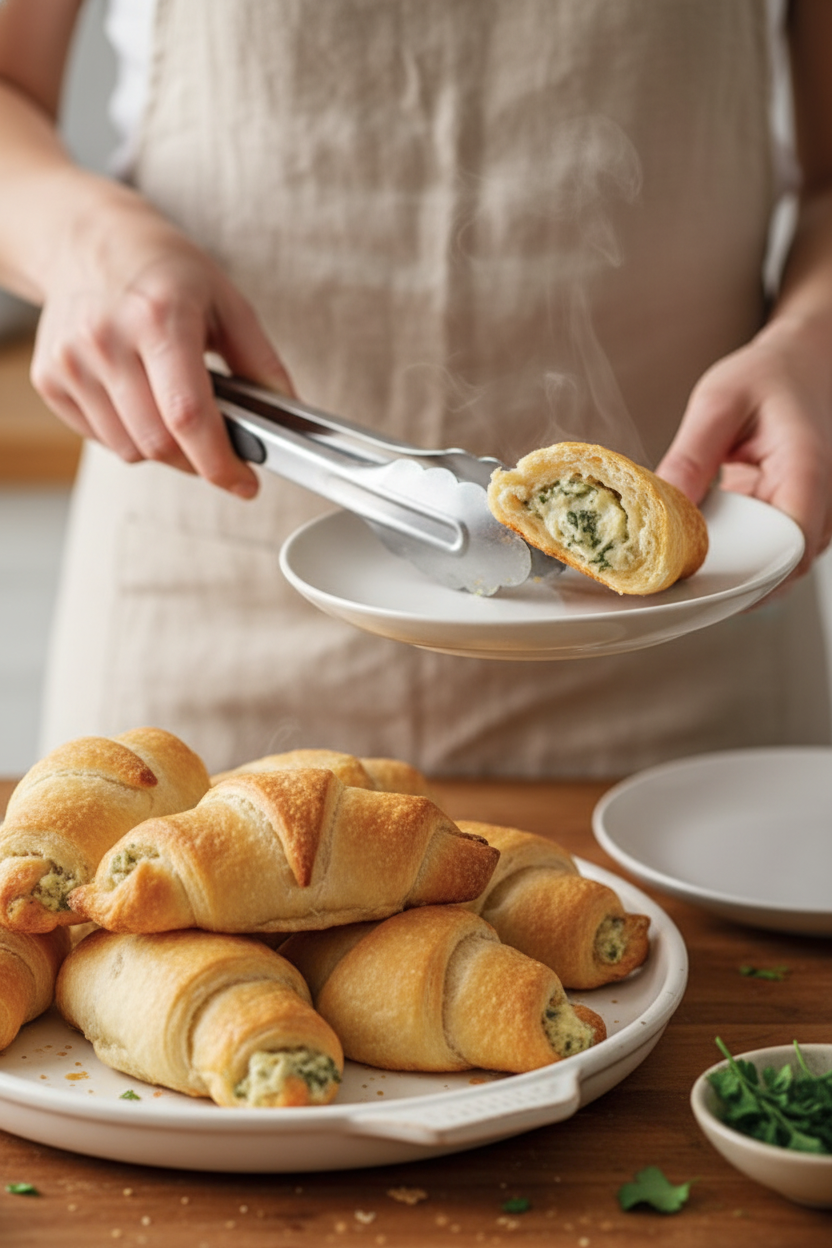 Spinach Artichoke Stuffed Chicken Rolls