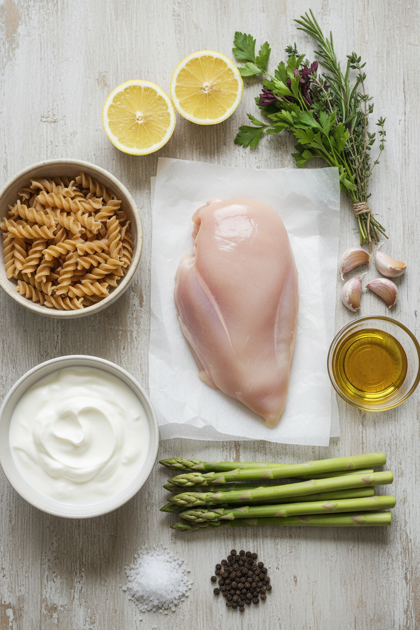 Spring Chicken and Asparagus Pasta