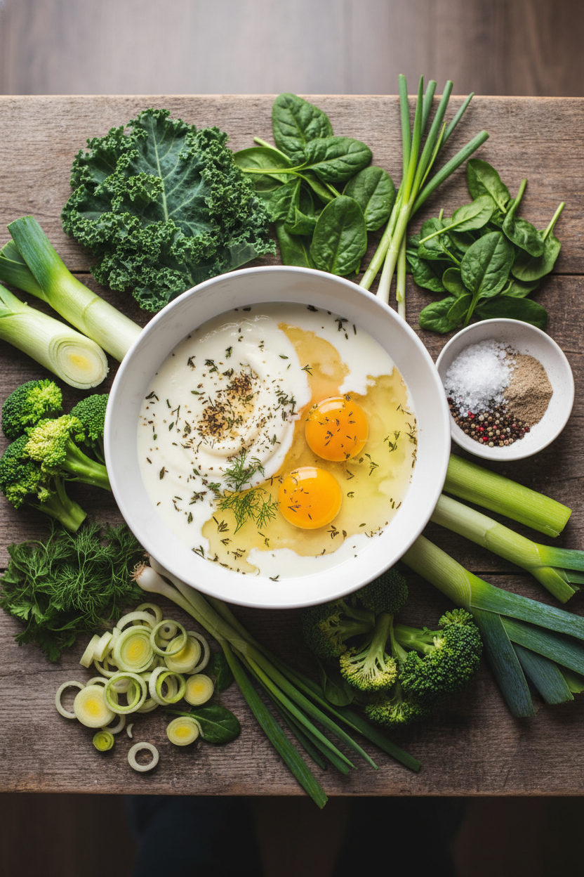 Spring Garden Egg Bake