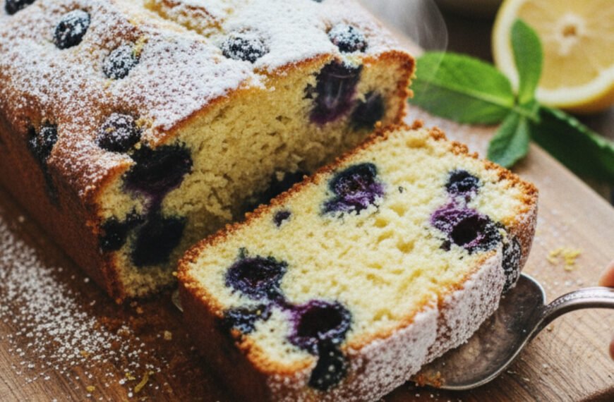 Lemon Blueberry Loaf Cake for Spring Baking