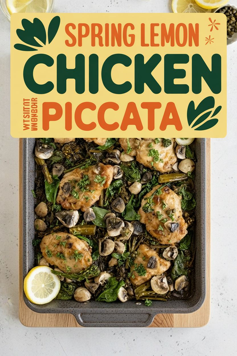 Spring Lemon Chicken with Vegetable Piccata