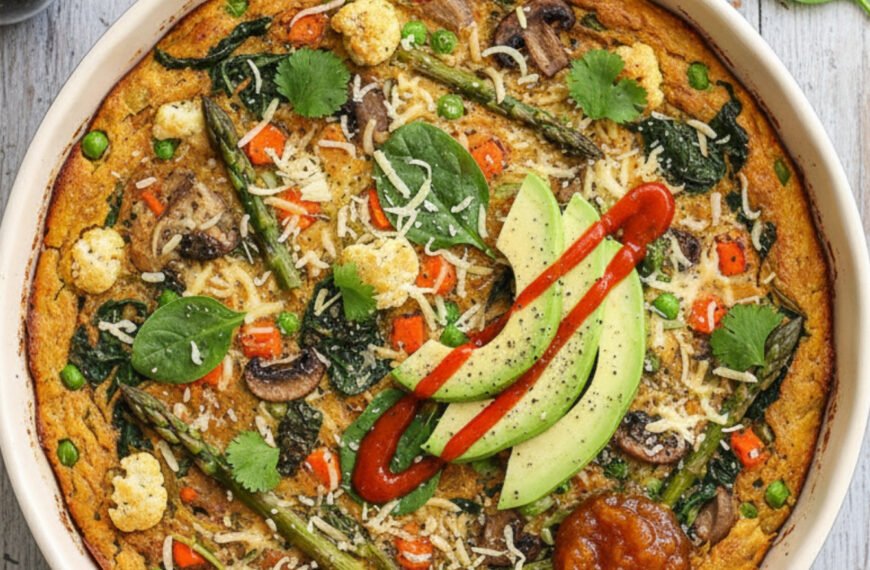 Spring Lentil and Greens Frittata