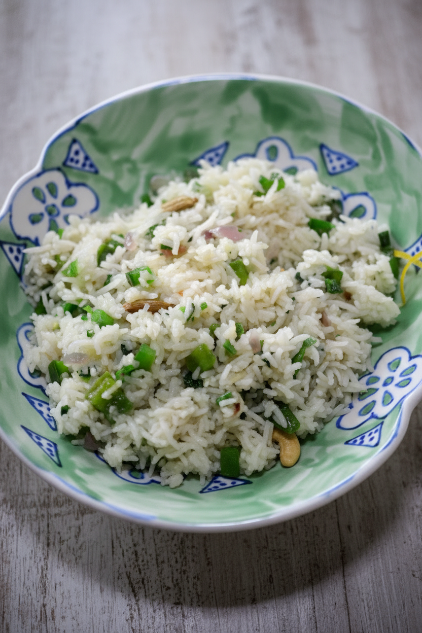 Spring Pea Mint and Lemon Rice