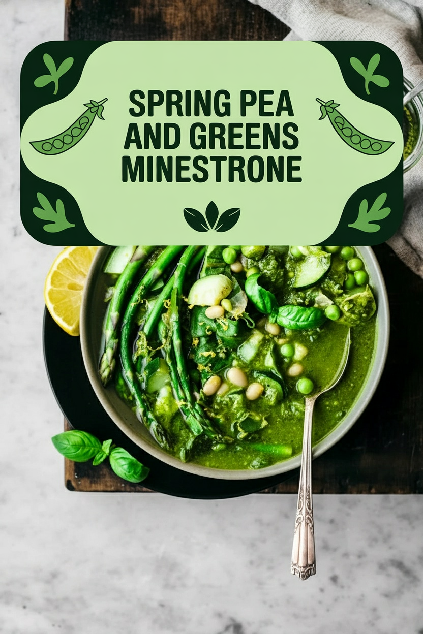 Spring Pea and Greens Minestrone