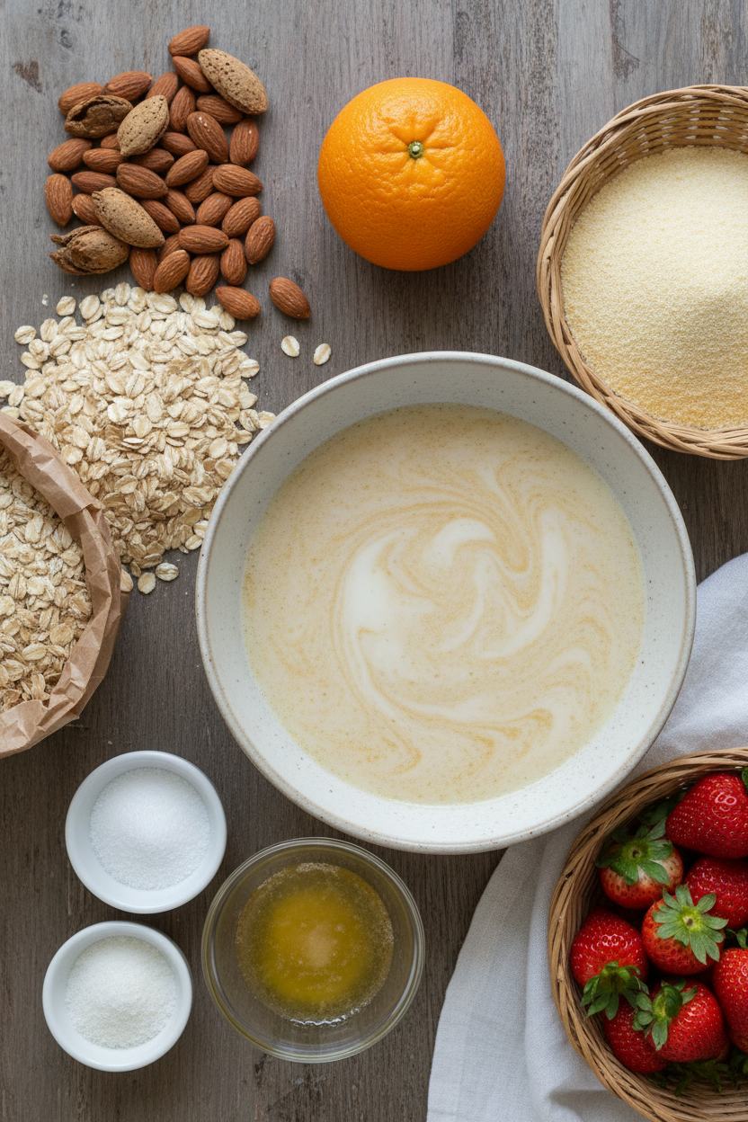 Spring Strawberry Cornbread Cake