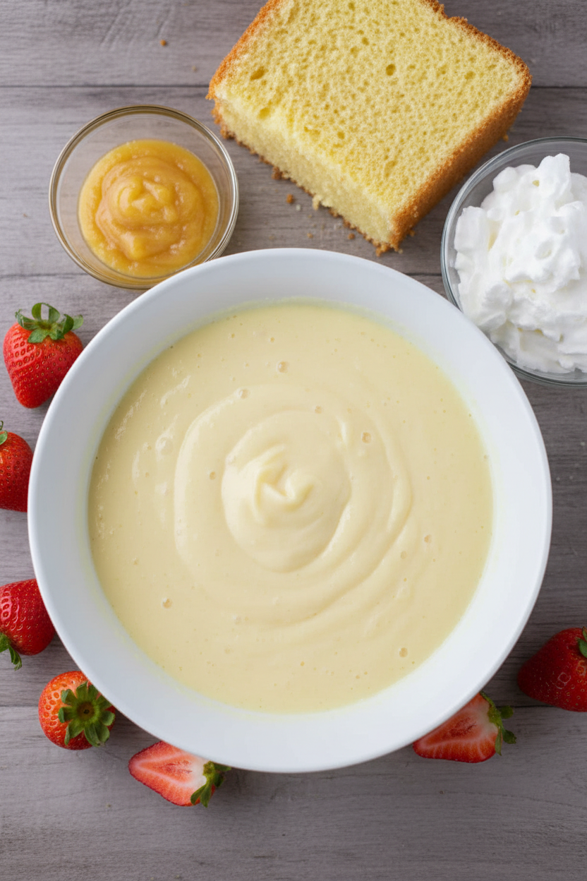 Spring Strawberry Lemon Cloud Trifle
