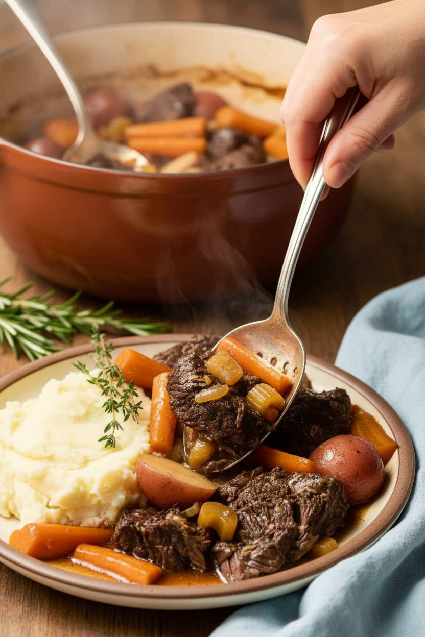 Springtime Braised Beef with Vegetables