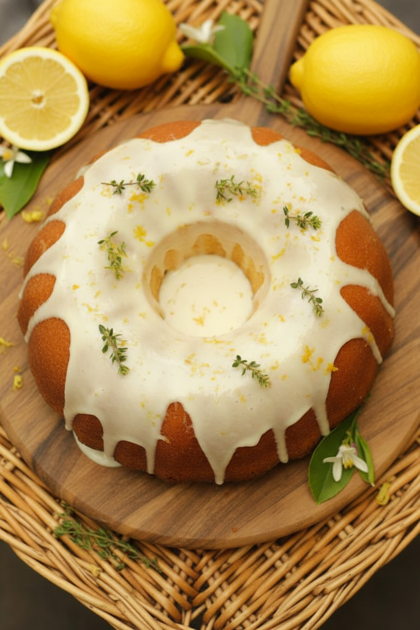 Springtime Lemon Pound Cake Delight