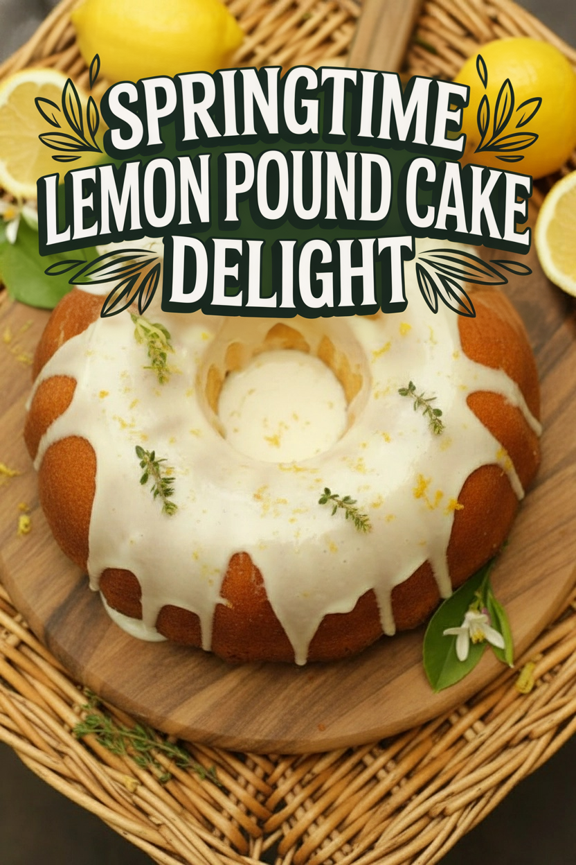 Springtime Lemon Pound Cake Delight