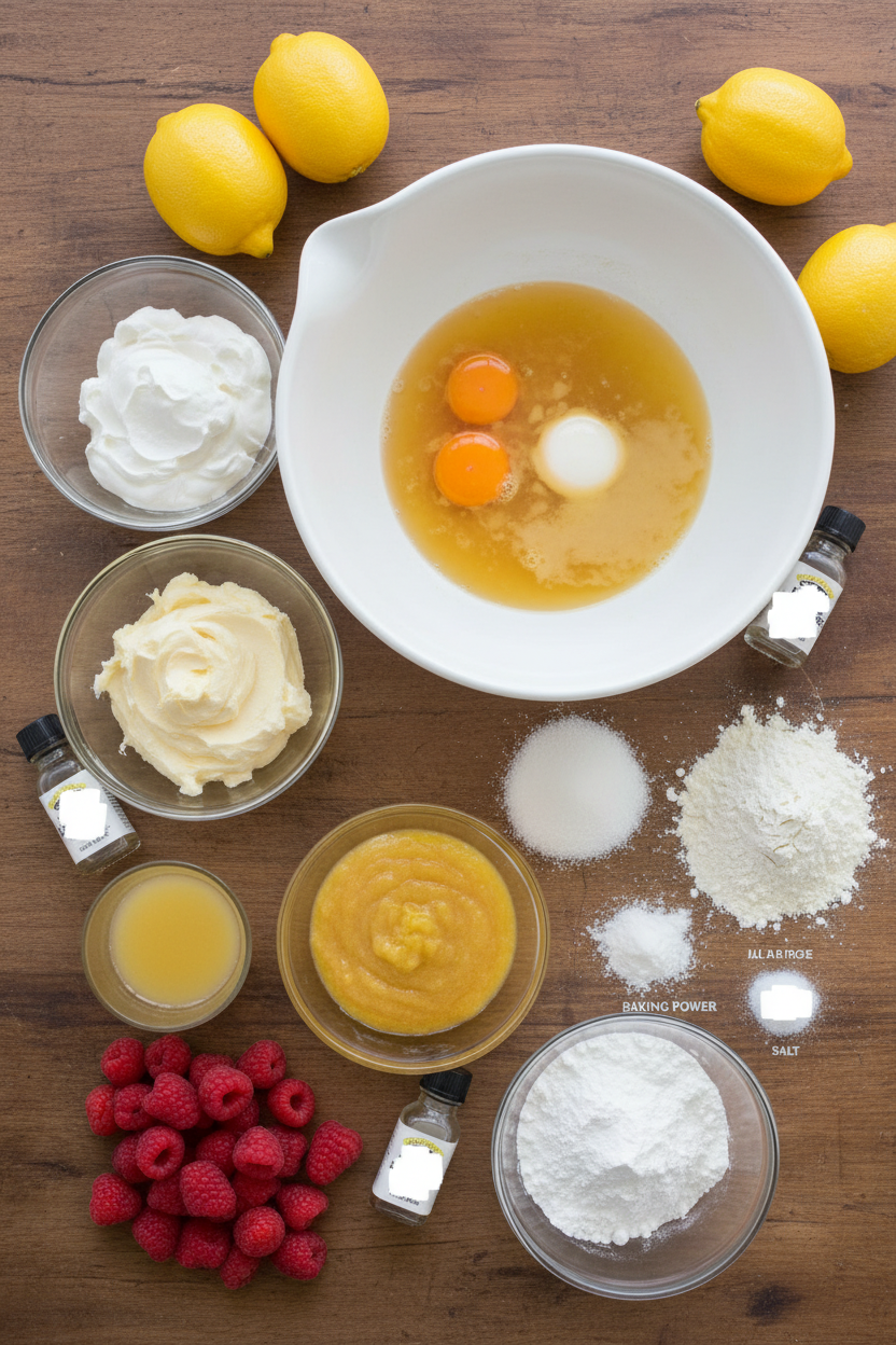 Springtime Lemon Raspberry Layer Cake