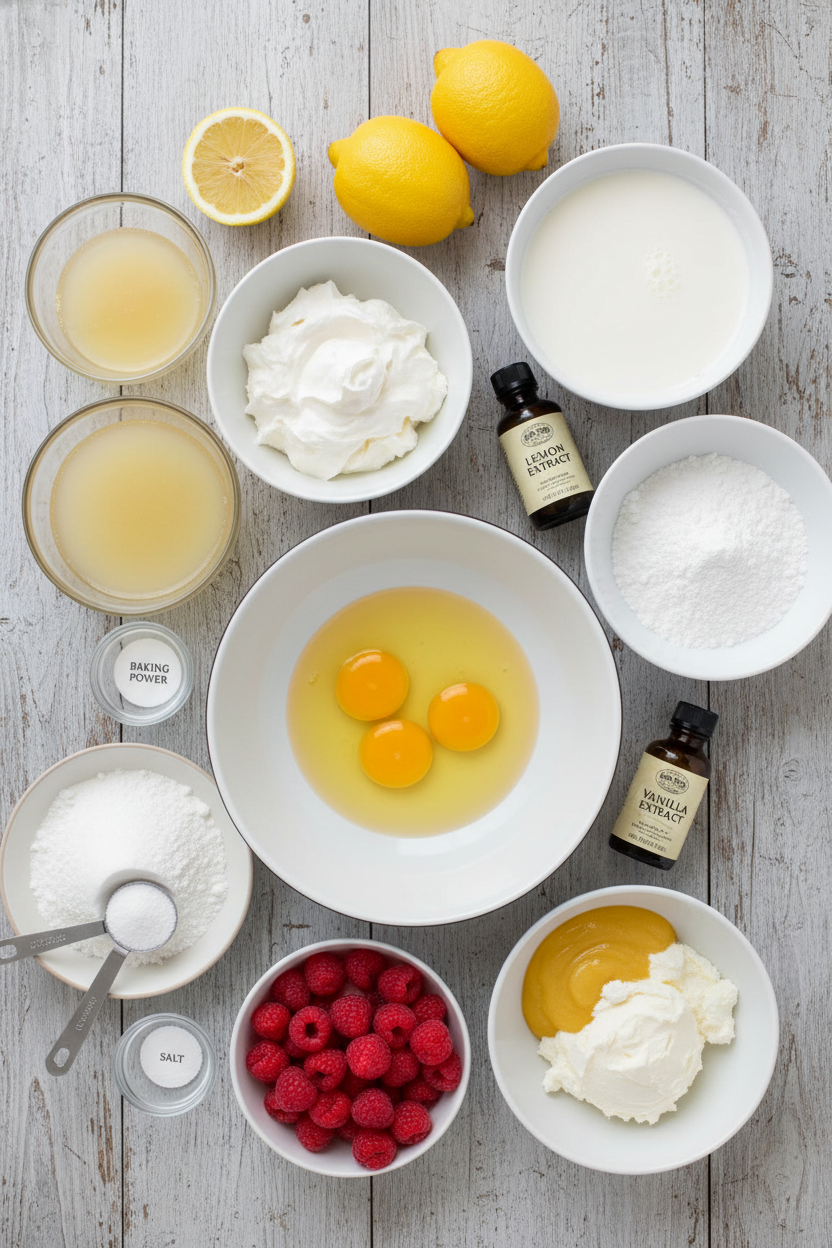 Springtime Lemon Raspberry Layer Cake