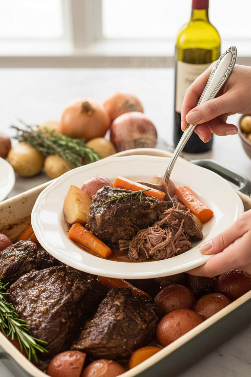 Springtime Pot Roast with Carrots and Onions