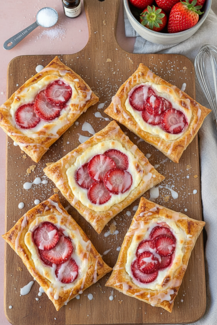 Strawberry Cream Cheese Danish Bake