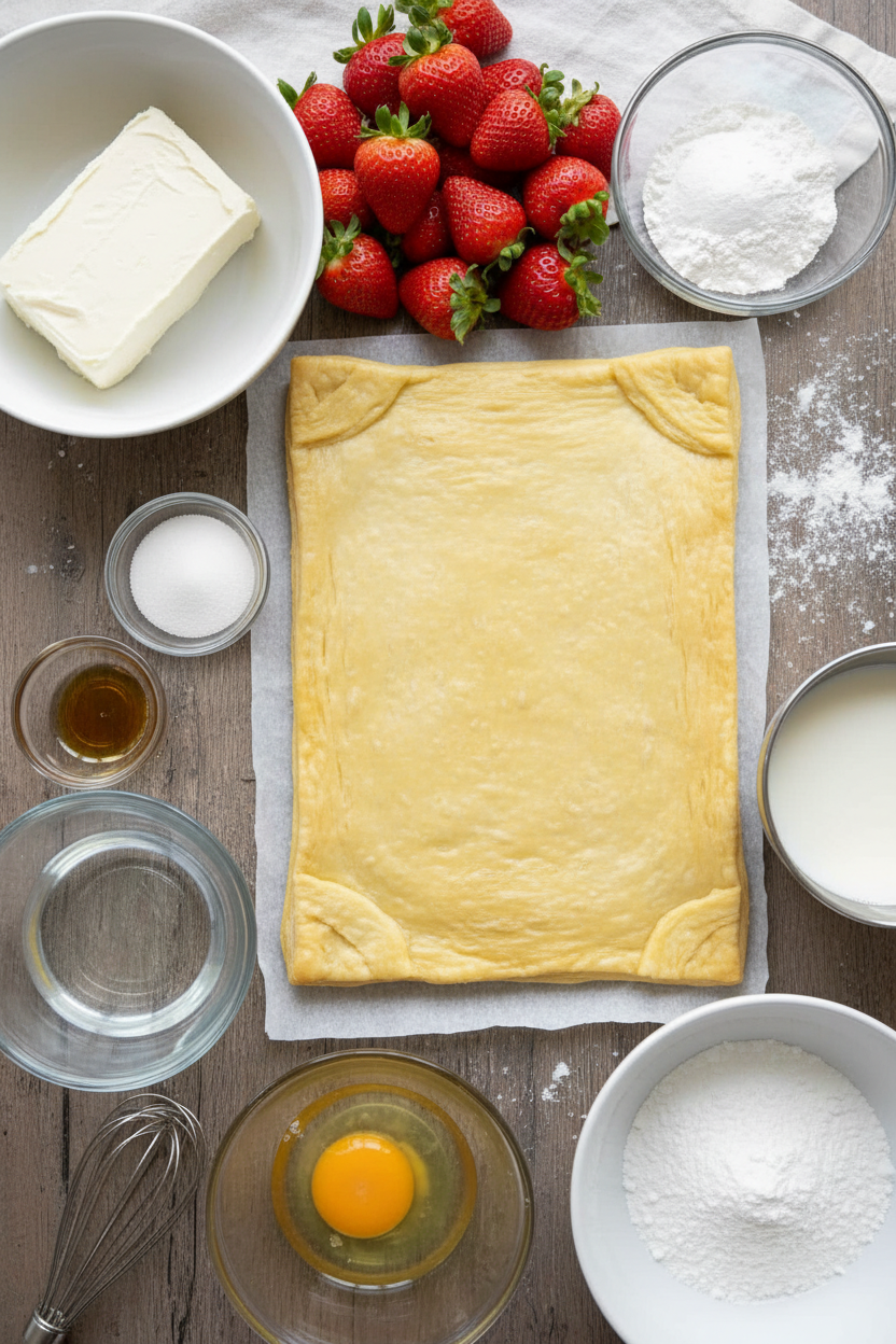 Strawberry Cream Cheese Danish Bake