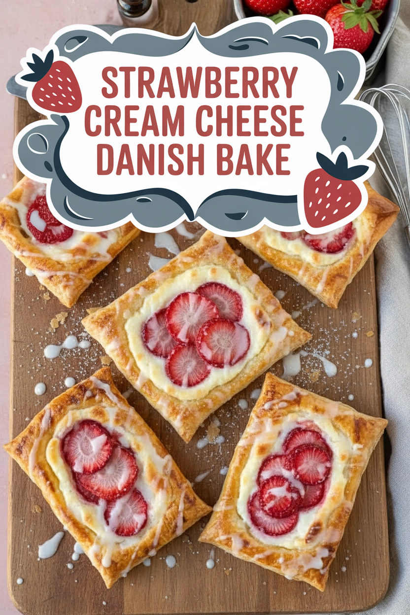 Strawberry Cream Cheese Danish Bake