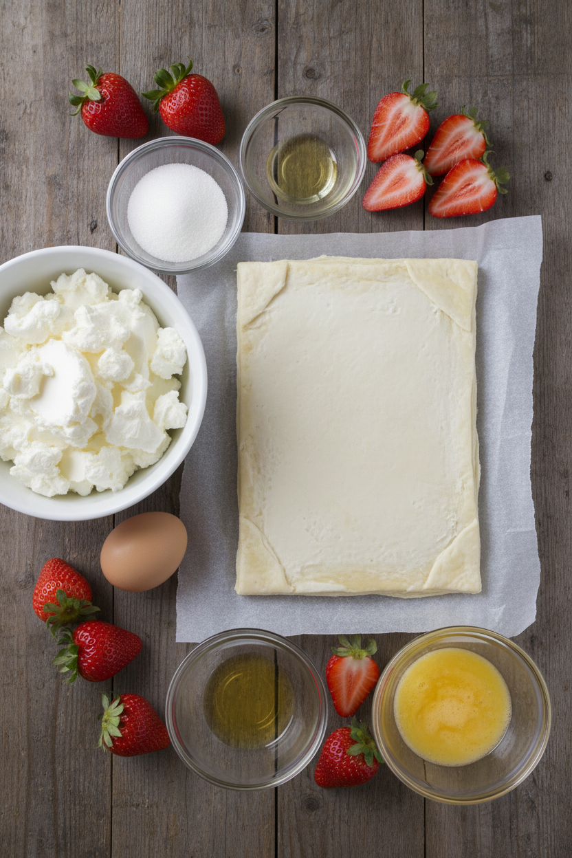 Strawberry Cream Cheese Heart Pastries I Made