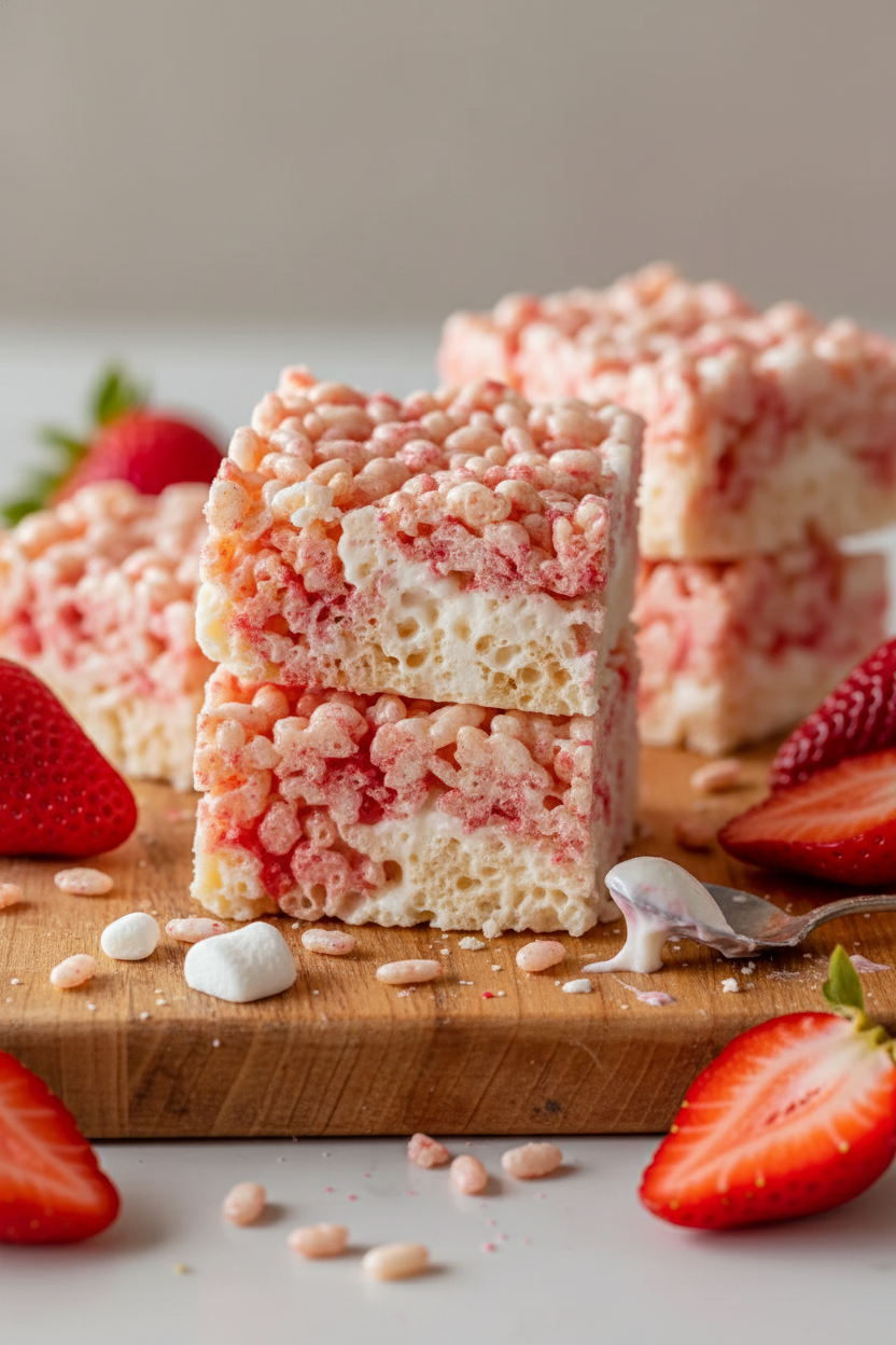 Strawberry Crunch Rice Krispie Treats Recipe