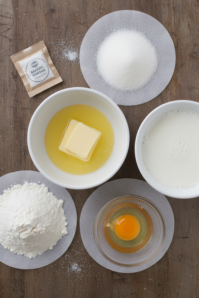 Strawberry Custard Layer Cake Recipe