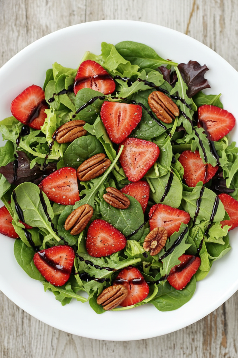 Strawberry Pecan Spring Salad