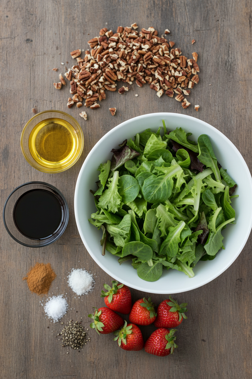 Strawberry Pecan Spring Salad