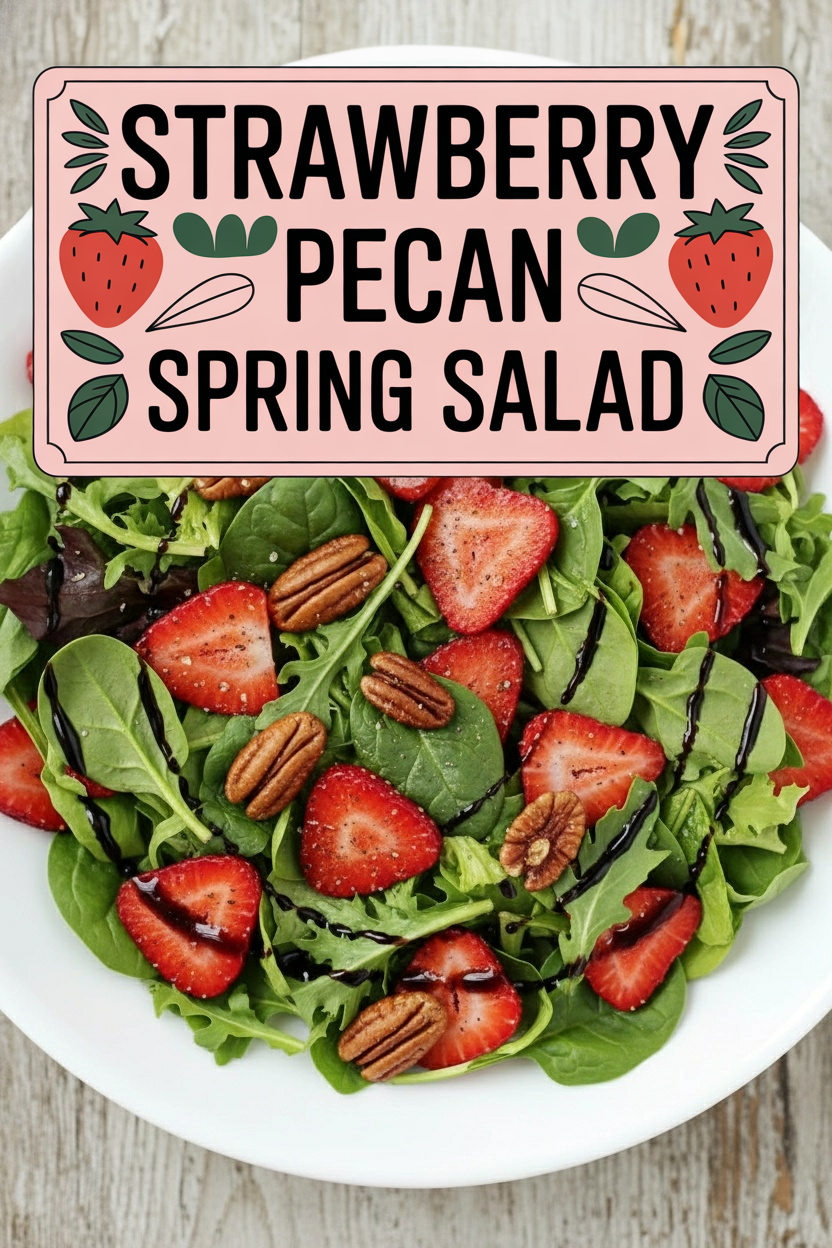 Strawberry Pecan Spring Salad