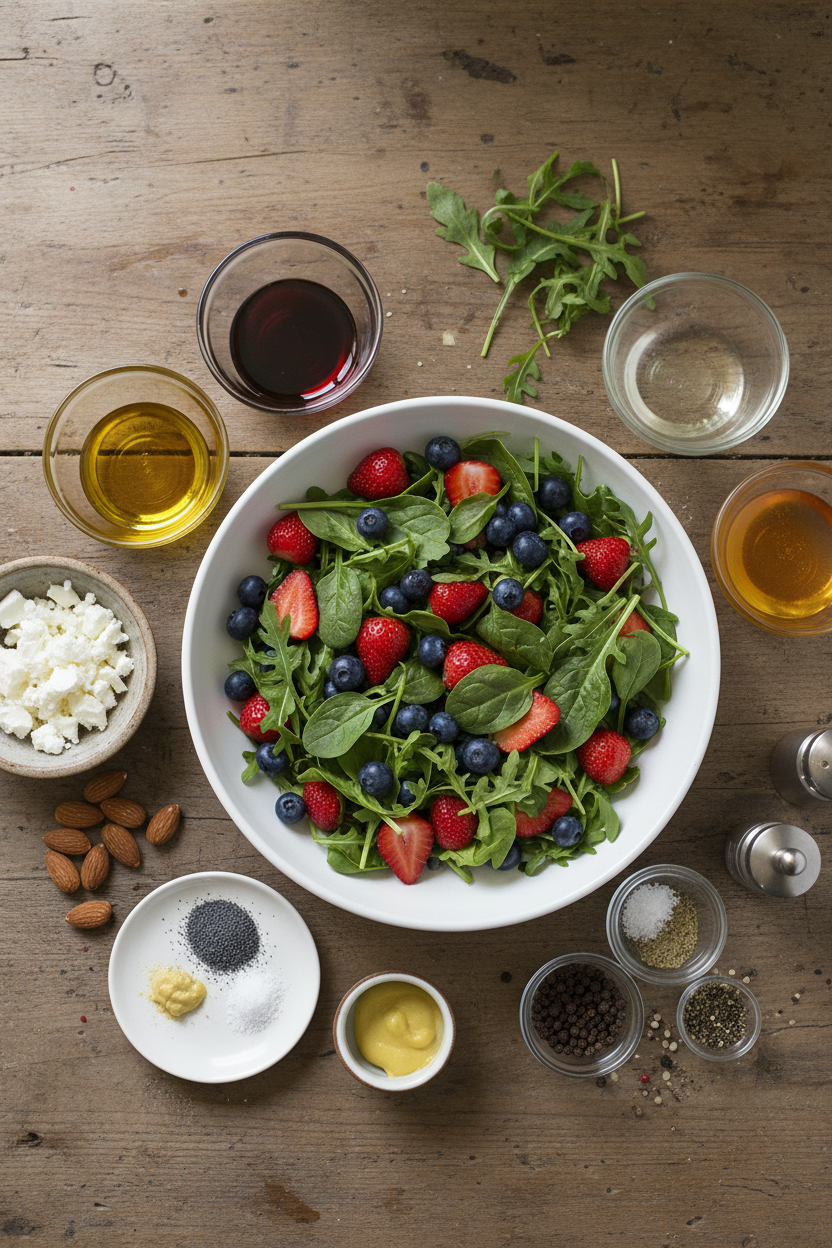 Strawberry Spinach Salad with Poppy Seed Dressing