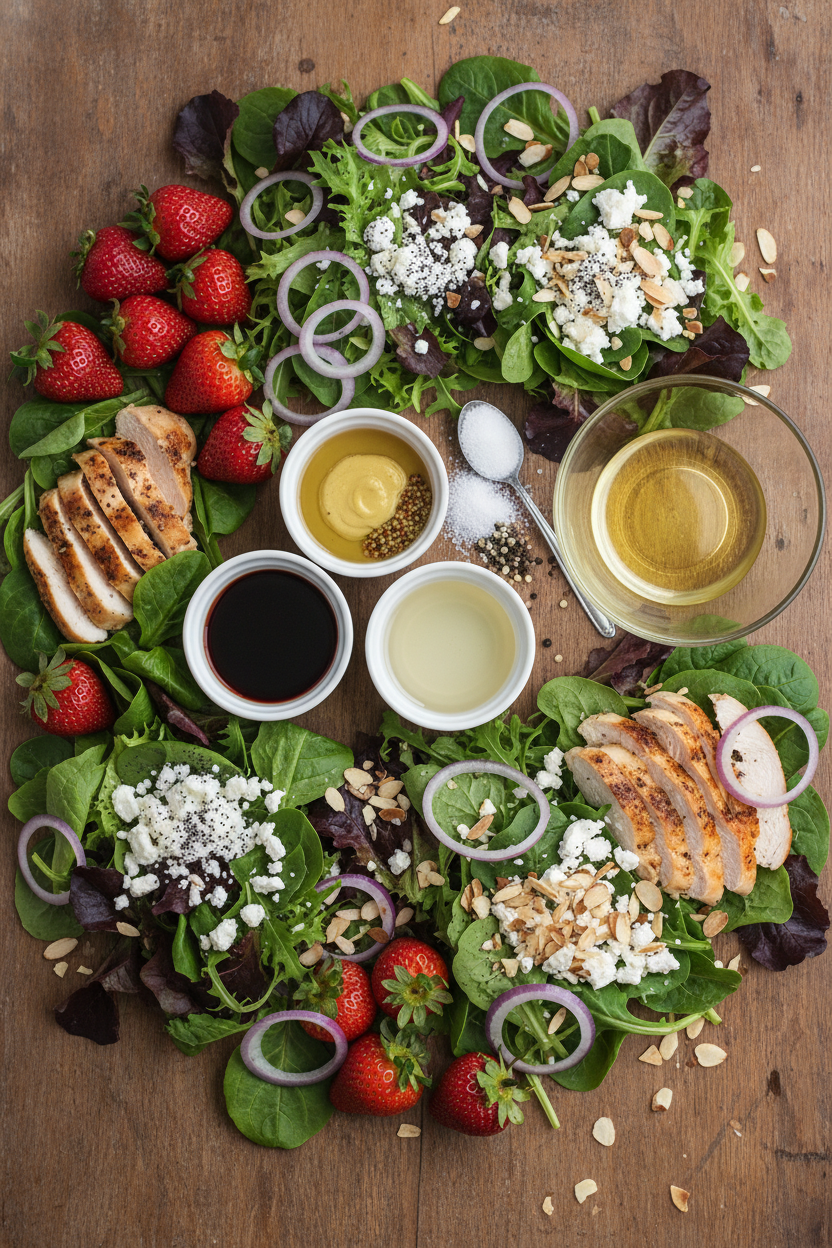 Summer Strawberry Salad with Poppy Seed Dressing
