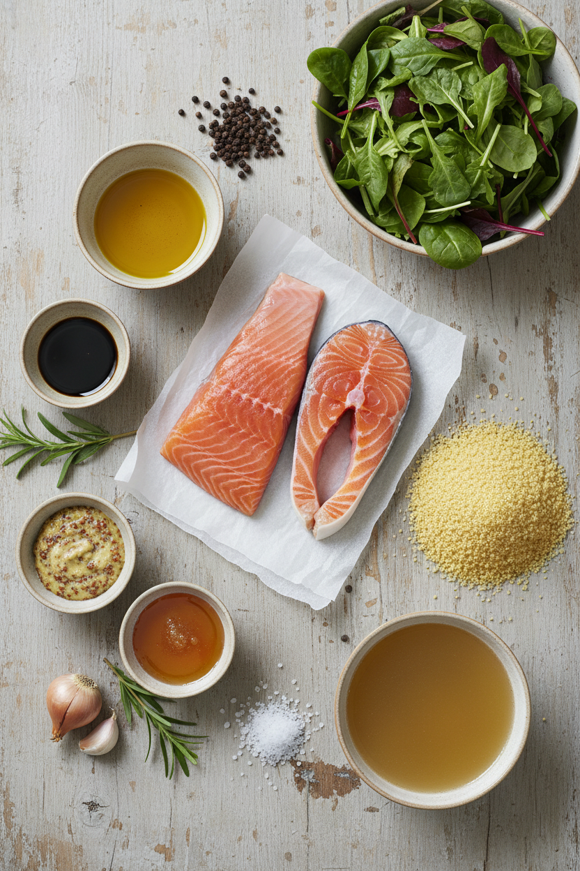 Sweet Mustard Glazed Roasted Salmon