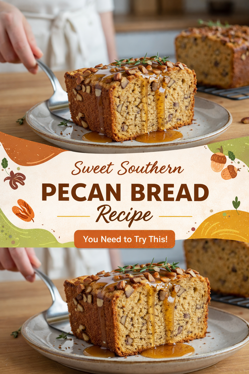 Sweet Southern Pecan Bread Recipe