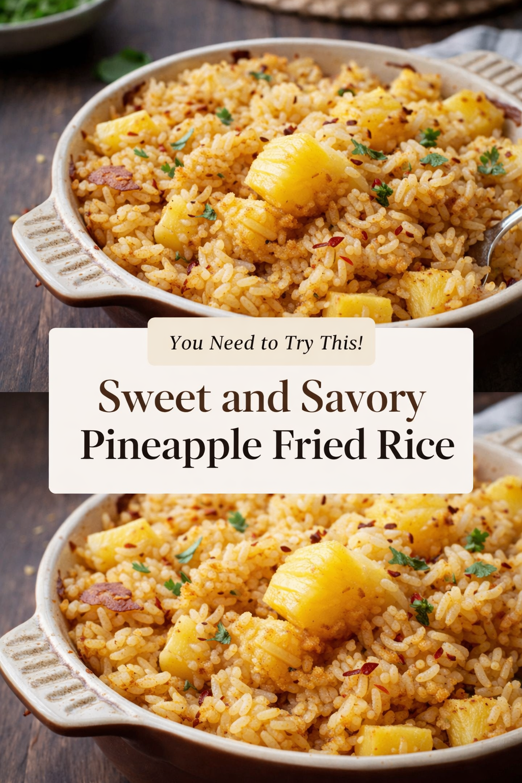 Sweet and Savory Pineapple Fried Rice