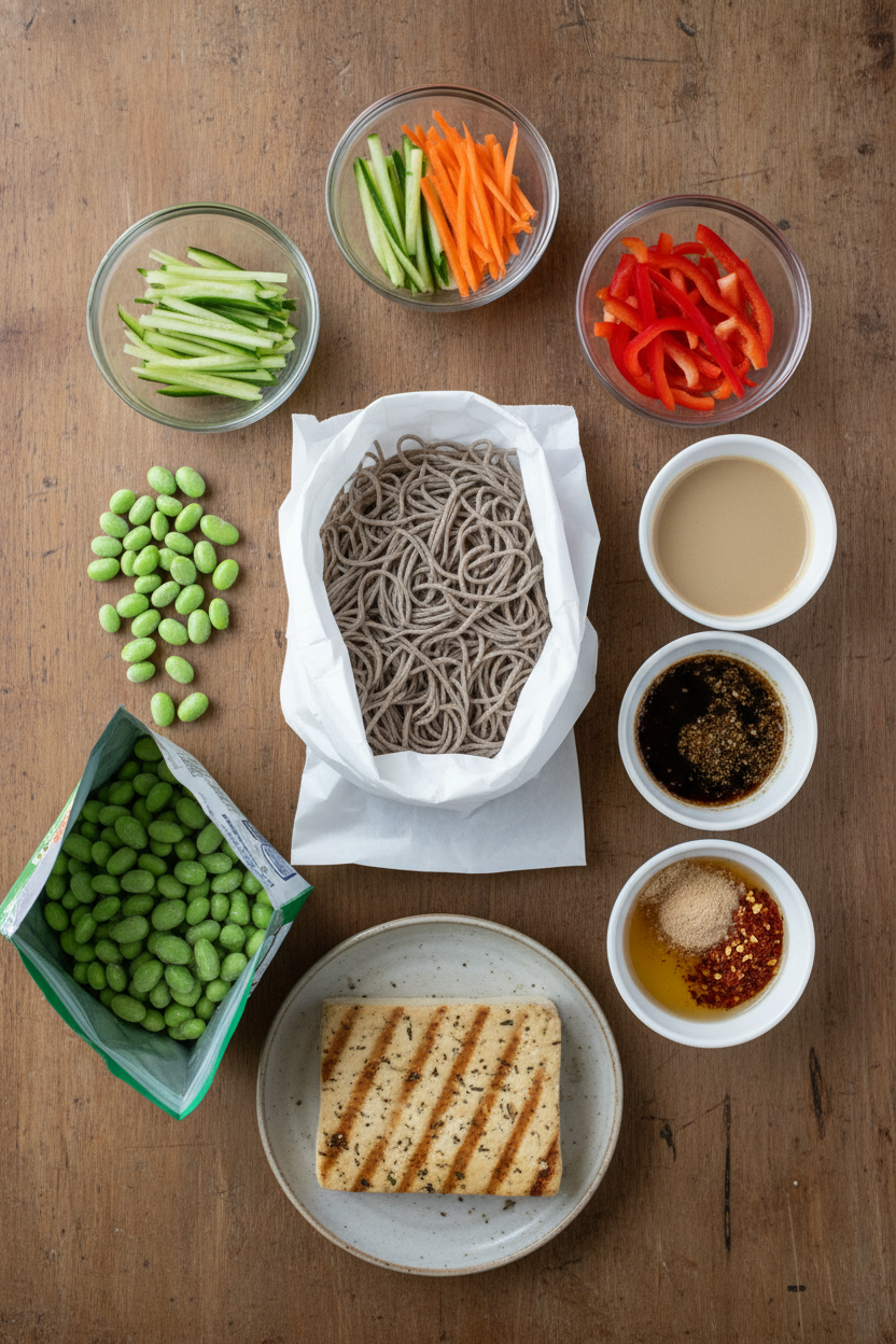 Tahini Sesame Noodle Bowl