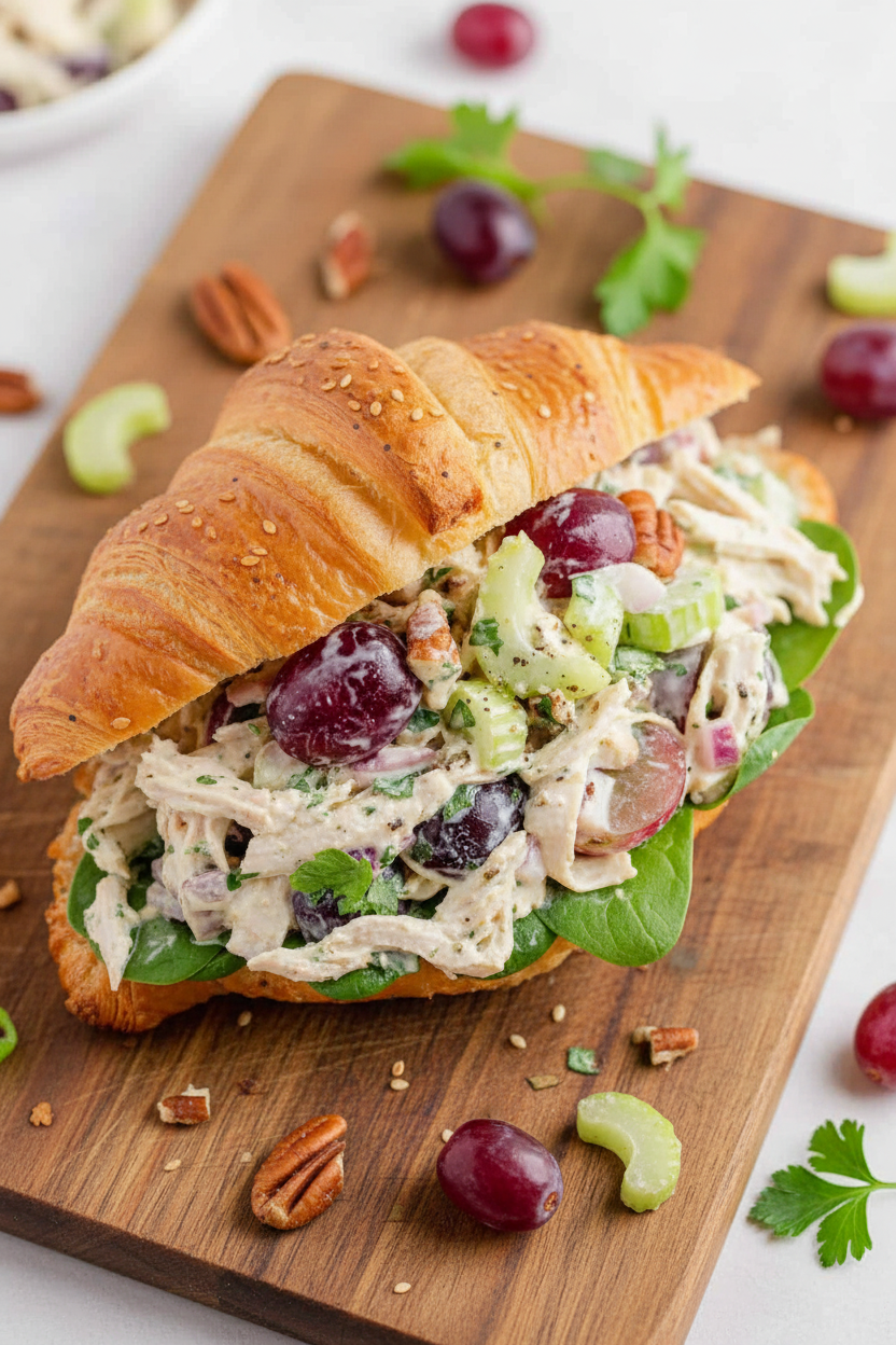 Toasted Pecan and Grape Chicken Salad