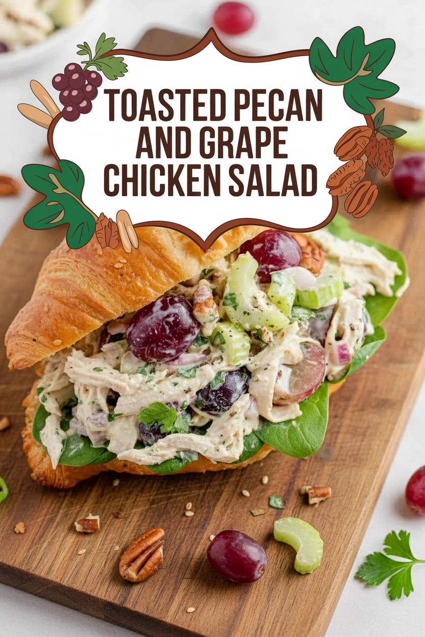 Toasted Pecan and Grape Chicken Salad