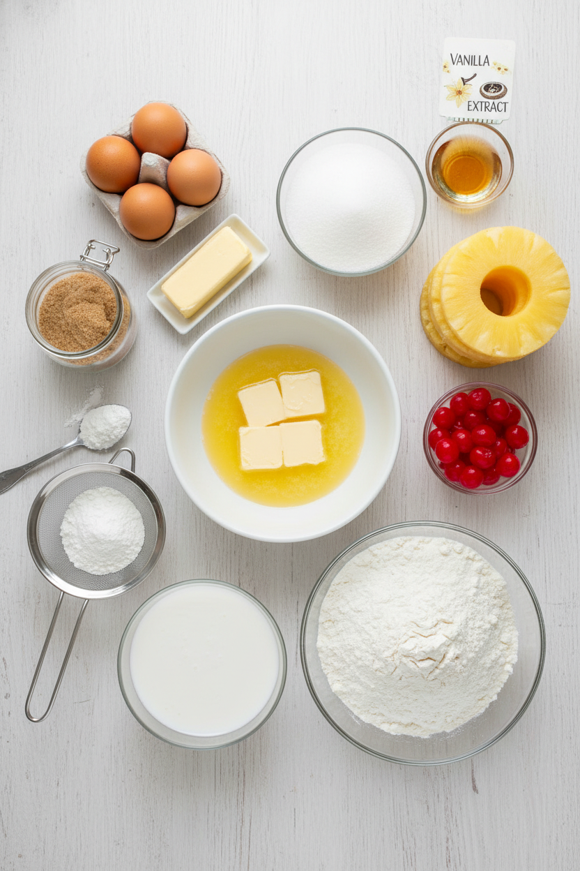 Tropical Pineapple Coconut Upside Down Cake