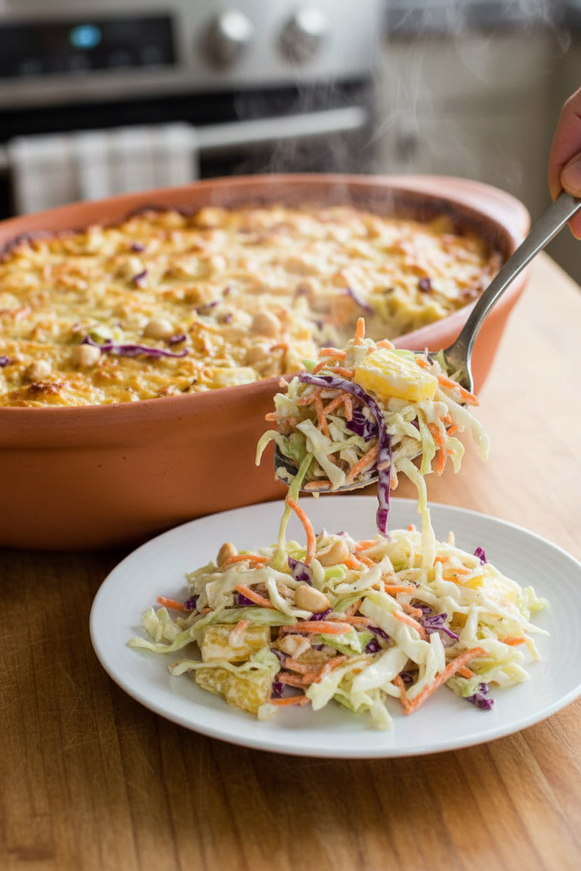 Tropical Pineapple Coleslaw Recipe