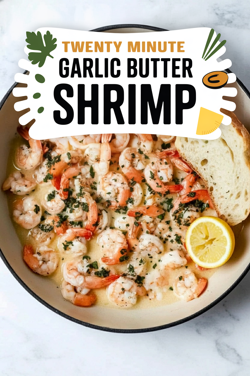 Twenty Minute Garlic Butter Shrimp