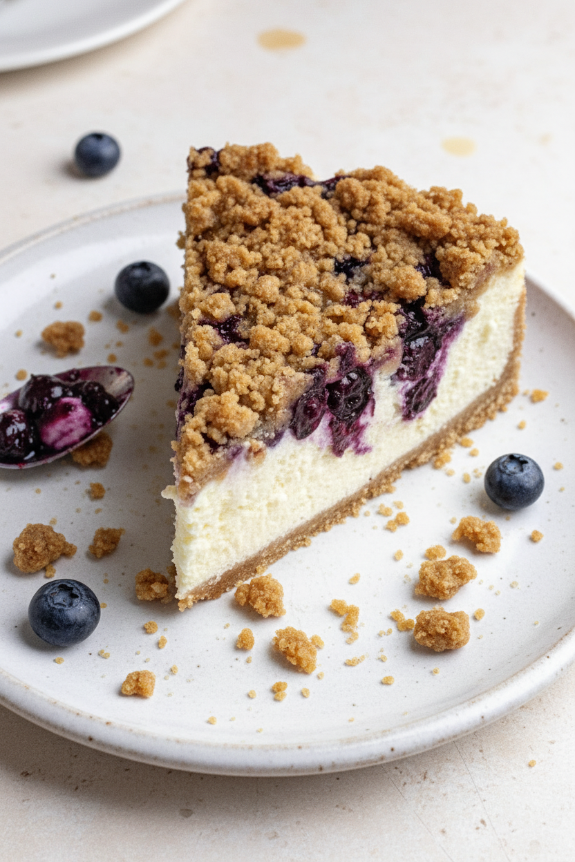 Ultimate Blueberry Crumble Cheesecake Recipe