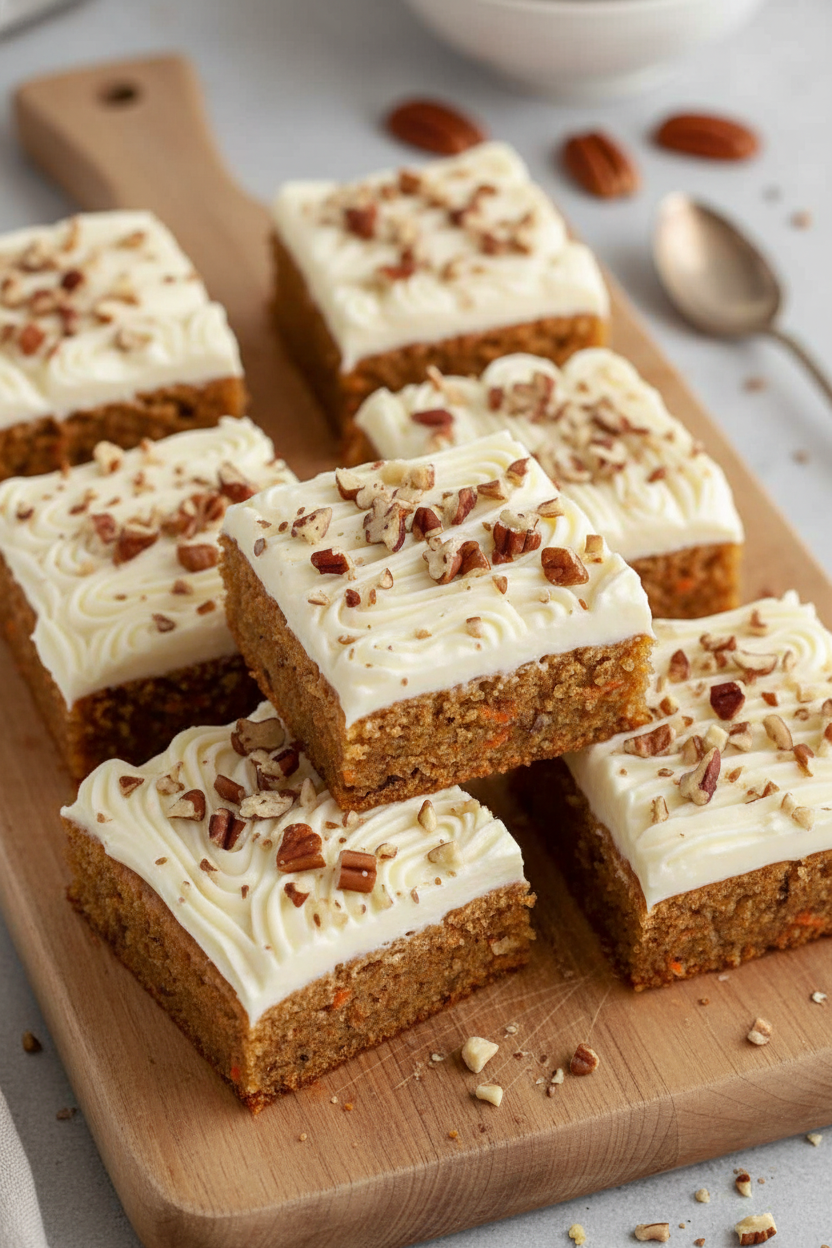 Ultimate Pecan Carrot Cake Bars