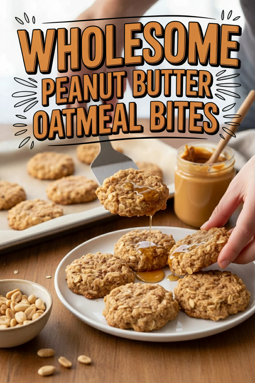 Wholesome Peanut Butter Oatmeal Bites