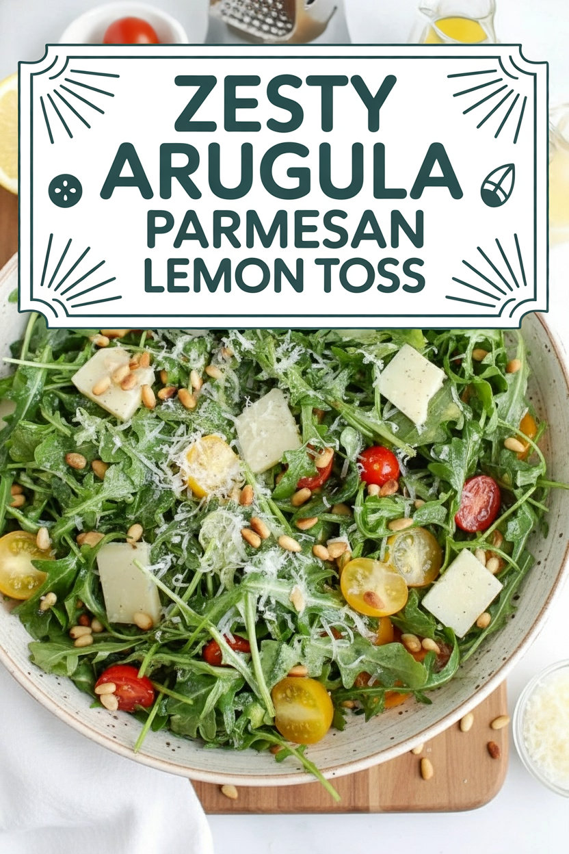 Zesty Arugula Parmesan Lemon Toss